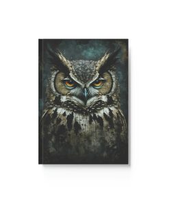 Owl Inspirations – Grunge Owl –  Hard Backed Journal