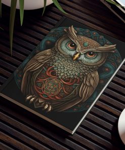 Owl Inspirations – Owl Mandala – Hard Backed Journal