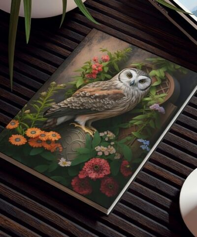 Owl Inspirations – Garden Owl –  Hard Backed Journal