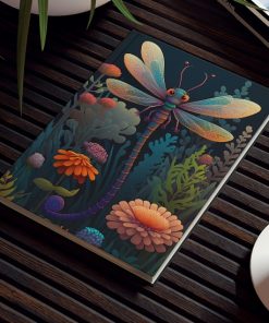 Dragonfly Inspirations – Dragonfly Cartoon Character –  Hard Backed Journal