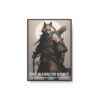 Wolf Inspirational Quotes - The Warrior Spirit Thrives During Times of Peace - Hard Backed Journal