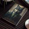 Wolf Inspirations- With Courage and Strength Comes Freedom – Hard Backed Journal