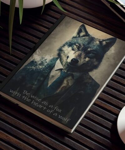 Wolf Inspirations- Be Wisa as a Fox with the Heart of a Wolf – Hard Backed Journal
