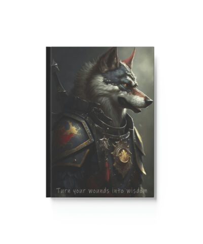 76903 717 400x480 - Wolf Inspirations - Turn Your Wounds in to Wisdom - Hard Backed Journal