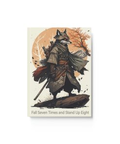 Wolf Inspirations – Fall Seven Times and Get Up Eight – Hard Backed Journal