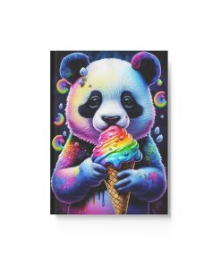 Loving the Ice Cream Cone Panda Family Hard Backed Journal