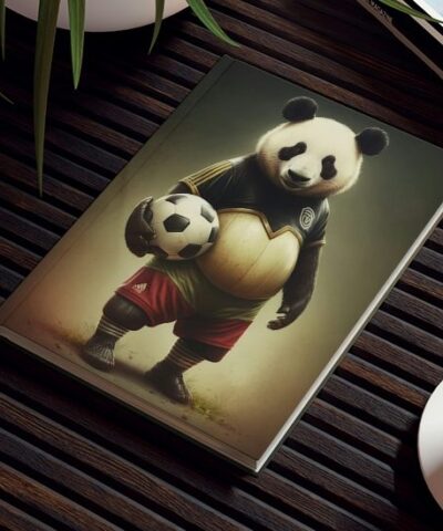 76903 849 e1679831006497 400x480 - Soccer Panda Bear Hard Backed Journal