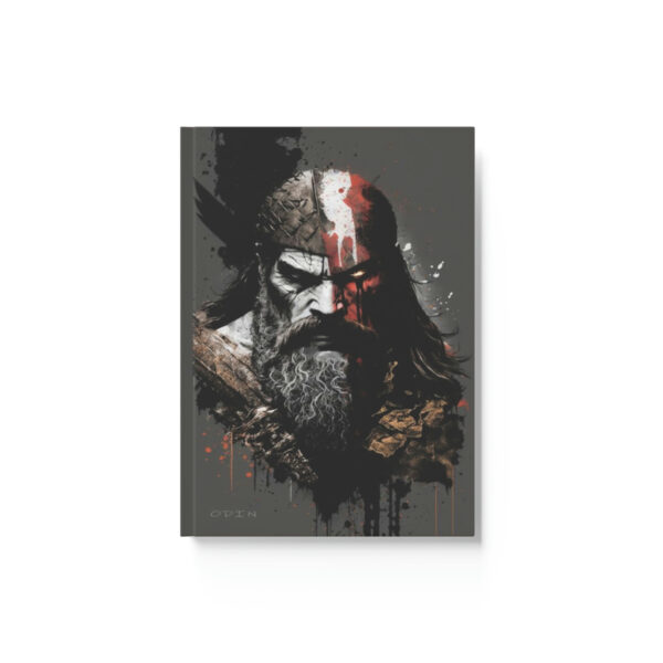 Oden the God Notebook – Grunge Portrait – Hard Backed Journal