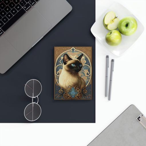 Siamese Cat Notebook – Mandala – Cat Inspirations – Hard Backed Journal
