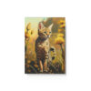 Savannah Cat Notebook - The Adventure - Cat Inspirations - Hard Backed Journal