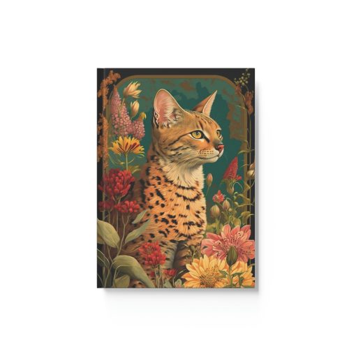 Savannah Cat Notebook – Spring Morning – Cat Inspirations – Hard Backed Journal