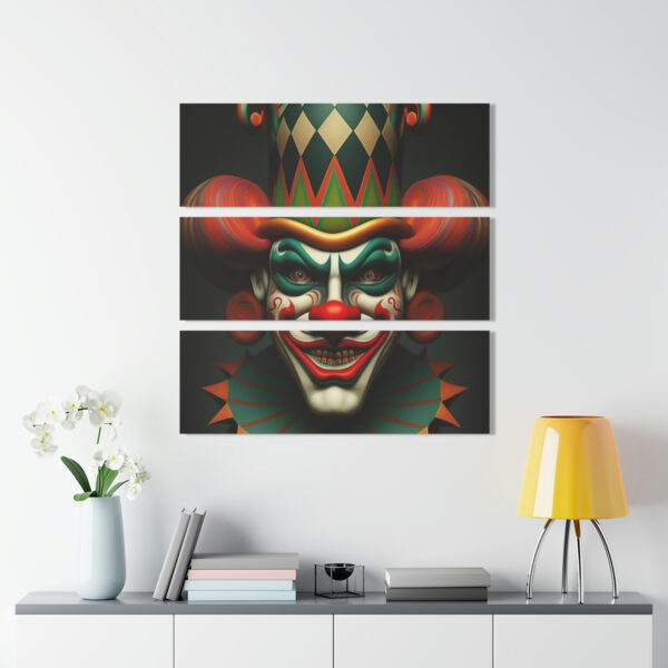 Feaky Crazy Insane Clown Acrylic Art Prints (Triptych) – Wallart – the Wall Hanging Everyone Will BeTalking About