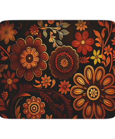 78428 61 400x480 - Sherpa Blanket - Boho Modern 70s Floral Design Tan Sherpa Blanket