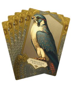 Peregrine Falcon IV – Mucha Style – Poker Playing Cards