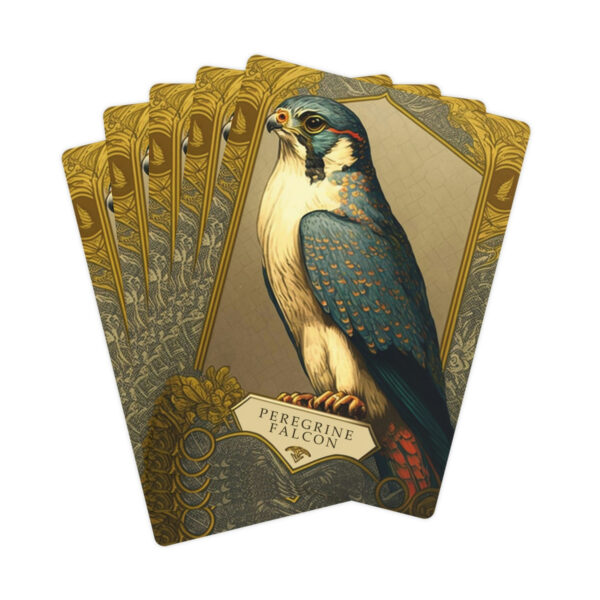 Peregrine Falcon IV – Mucha Style – Poker Playing Cards