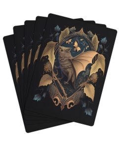 Beautiful Gothic Bat Poker Cards