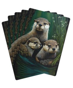 Otter Family Poker Playing Cards