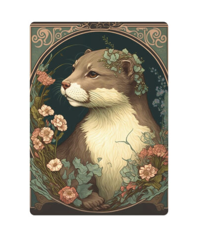 87236 73 400x480 - Floral Otter Poker Playing Cards