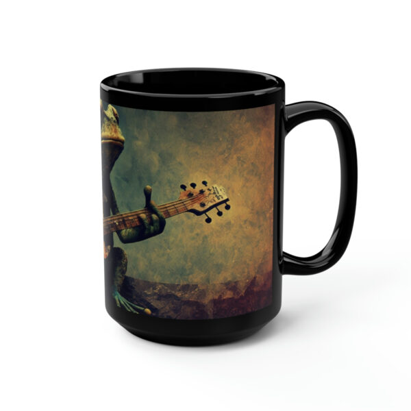 Vintage Frog Playing Guitar – 15 oz Coffee Mug