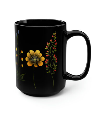88132 109 400x480 - Boho Cottagecore Floral 15 oz Coffee Mug | Goblincore Appeal