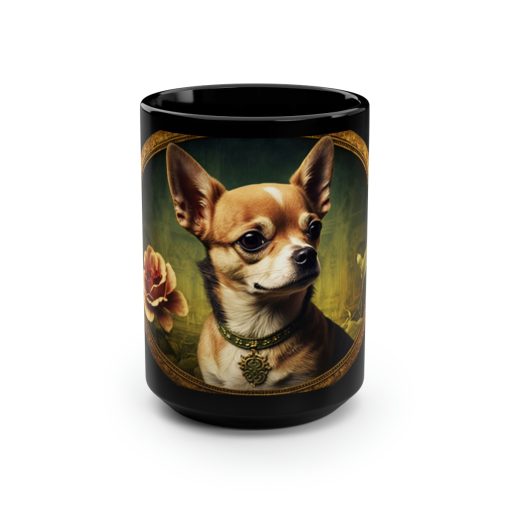 Vintage Victorian Chihuahua Portrait – 15 oz Coffee Mug