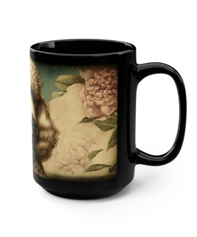 88132 1135 400x480 - Victorian Vintage Poodle Portrait - 15 oz Coffee Mug