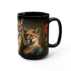 Mountain Lion Cougar Puma Family Portrait - 15 oz Coffee Mug
