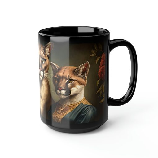 Mountain Lion Cougar Puma Family Portrait – 15 oz Coffee Mug