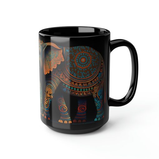 Indian Elephant Family – 15 oz Coffee Mug
