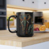 Indian Elephant Family - 15 oz Coffee Mug