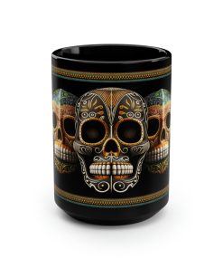 Day of the Dead Painted Skulls – 15 oz Coffee Mug