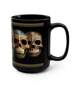 Day of the Dead Painted Skulls – 15 oz Coffee Mug