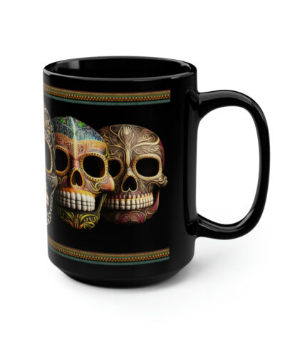 88132 1261 400x480 - Day of the Dead Painted Skulls - 15 oz Coffee Mug