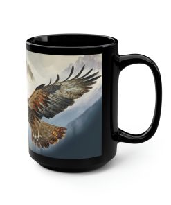 Soaring Osprey – Black 15 oz Blck Coffee Mug