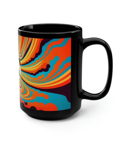 Boho Modern Psychedelic Soccer Player 15 oz Coffee Mug Gift
