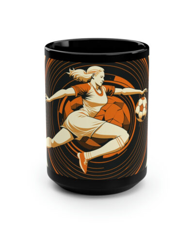 88132 1440 400x480 - Mid-Century Modern Woman's Soccer Player 15 oz Coffee Mug Gift | Art Deco Retro Style