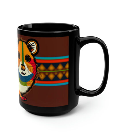 88132 1477 400x480 - Boho Hamster 15 oz Coffee Mug Gift for the Bohemian Hamster Owner
