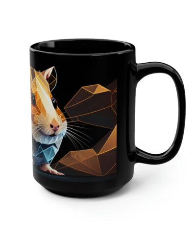 88132 1486 400x480 - Mid-Century Modern Geometric Hamster 15 oz Coffee Mug Gift