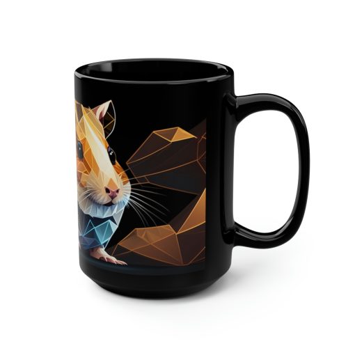 Mid-Century Modern Geometric Hamster 15 oz Coffee Mug Gift