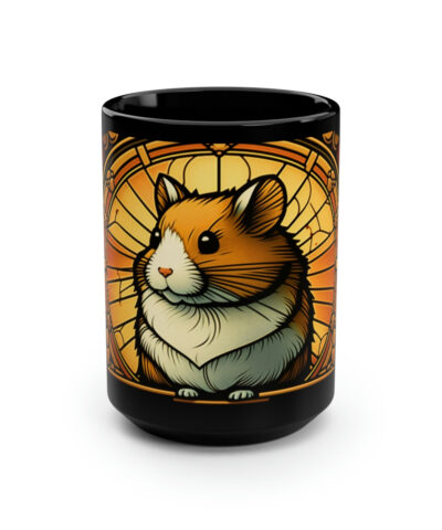 88132 1494 400x480 - Boho Art Nouveau Hamster 15 oz Coffee Mug Gift for Hamster Lovers