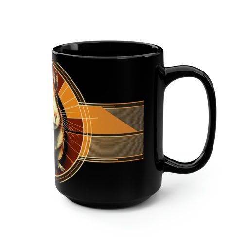Mid-Century Modern Hamster 15 oz Coffee Mug Gift