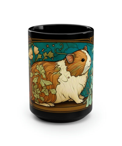 88132 1557 400x480 - Art Nouveau Boho Guinea Pig 15 oz Coffee Mug | Victorian Vintage Style