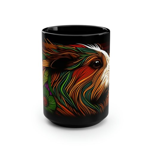 Bohemian Boho Modern Guinea Pig 15 oz Coffee Mug