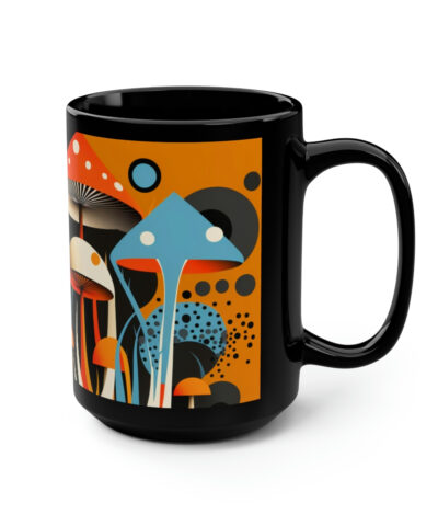 88132 190 400x480 - Mid-Century Modern Magic Mushrooms 15 oz Coffee Mug perfect for the mushrooming fan or as a birthday gift for nature lovers