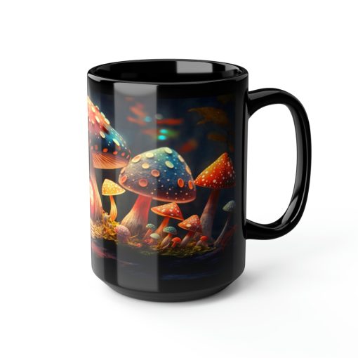 Cottagecore Magic Mushrooms 15 oz Coffee Mug perfect for the mushrooming fan or as a birthday gift for nature lovers