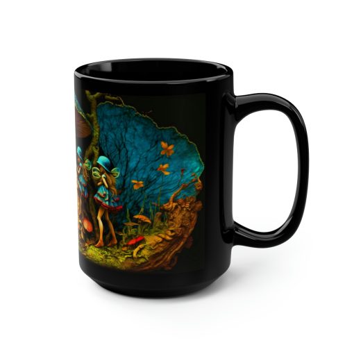 Woodland Fairies Magic Mushroom 15 oz Coffee Mug perfect for the mushrooming fan or as a birthday gift for nature lovers