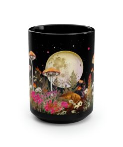 Boho Botanical Floral Mug | Boho Wildflowers Mug, Cottagecore Mug, Vintage Botanical Cup, Nature Mug, Floral Mug, Boho Modern Floral