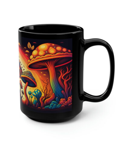 88132 253 400x480 - Retro Magic Mushroom 15 oz Coffee Mug perfect for the mushrooming fan or as a birthday gift for nature lovers