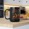 Magic Mushroom 15 oz Coffee Mug perfect for the mushrooming fan or as a birthday gift for nature lovers
