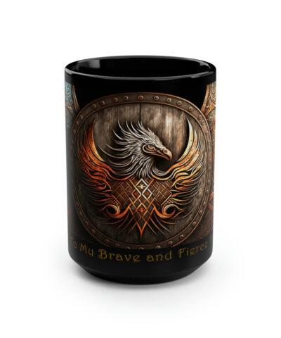 88132 342 400x480 - Viking Saying | "Skol!' To My Brave and Fierce Father" | 15 oz Coffee Mug